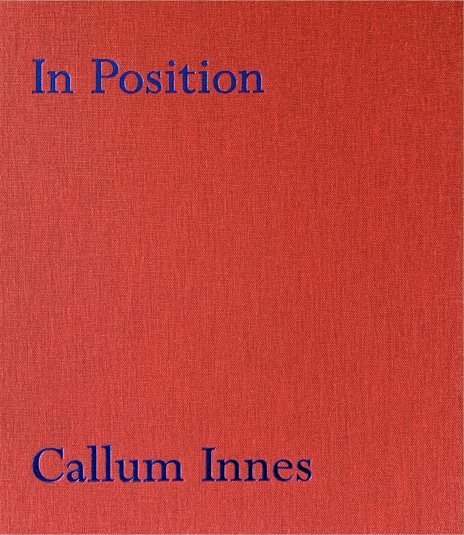 Callum Innes - In position